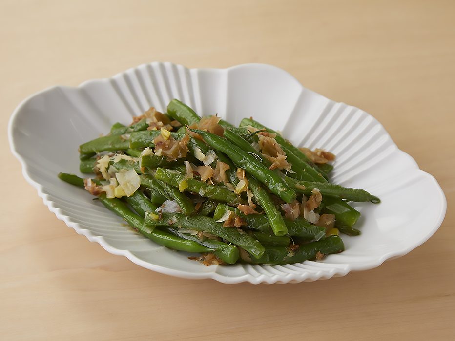インゲンの搾菜炒め
