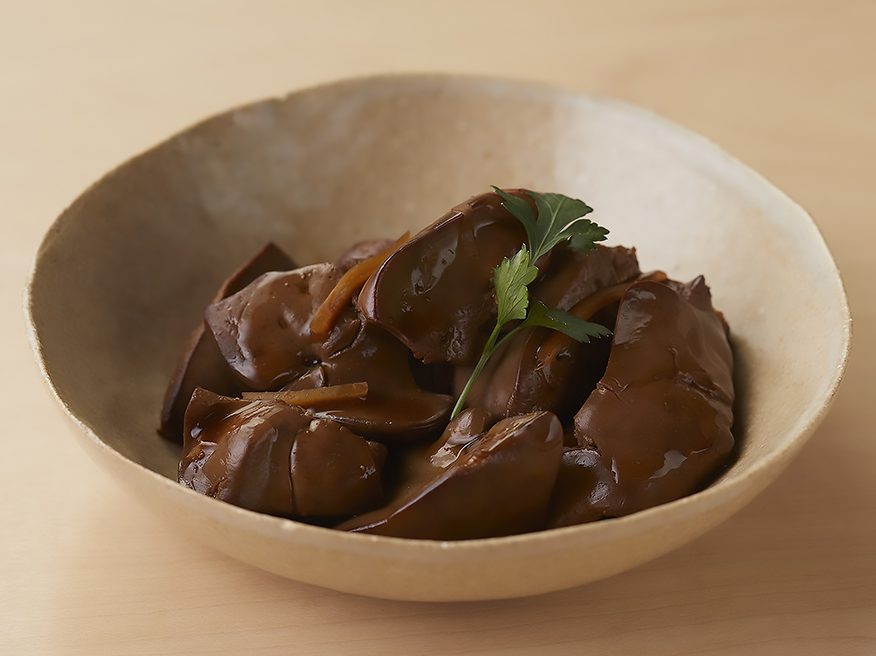 鶏レバーの赤ワイン煮